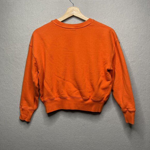 Polo Ralph Lauren Orange Floral Embroidered Logo Crewneck Sweatshirt Kids S - Picture 5 of 6